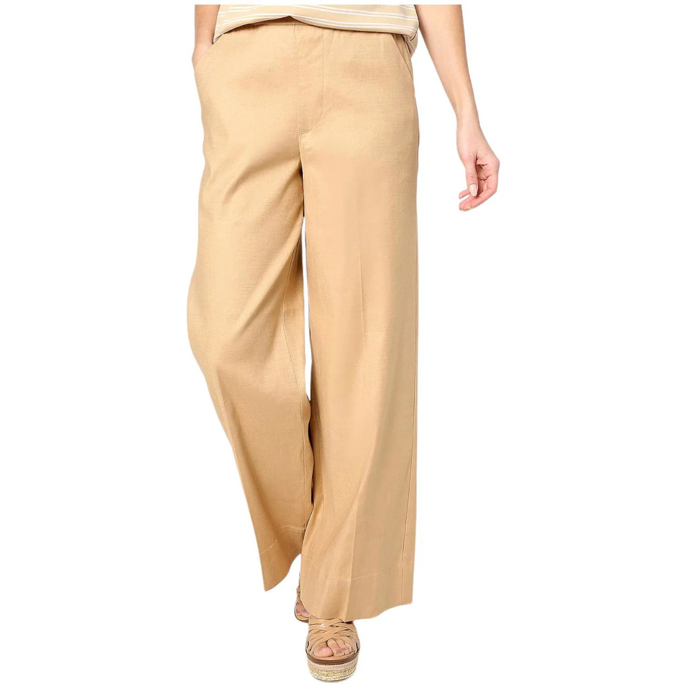 Studio Park x Leah Williams Women's Elevated WideLeg Trouser Sand - Tall